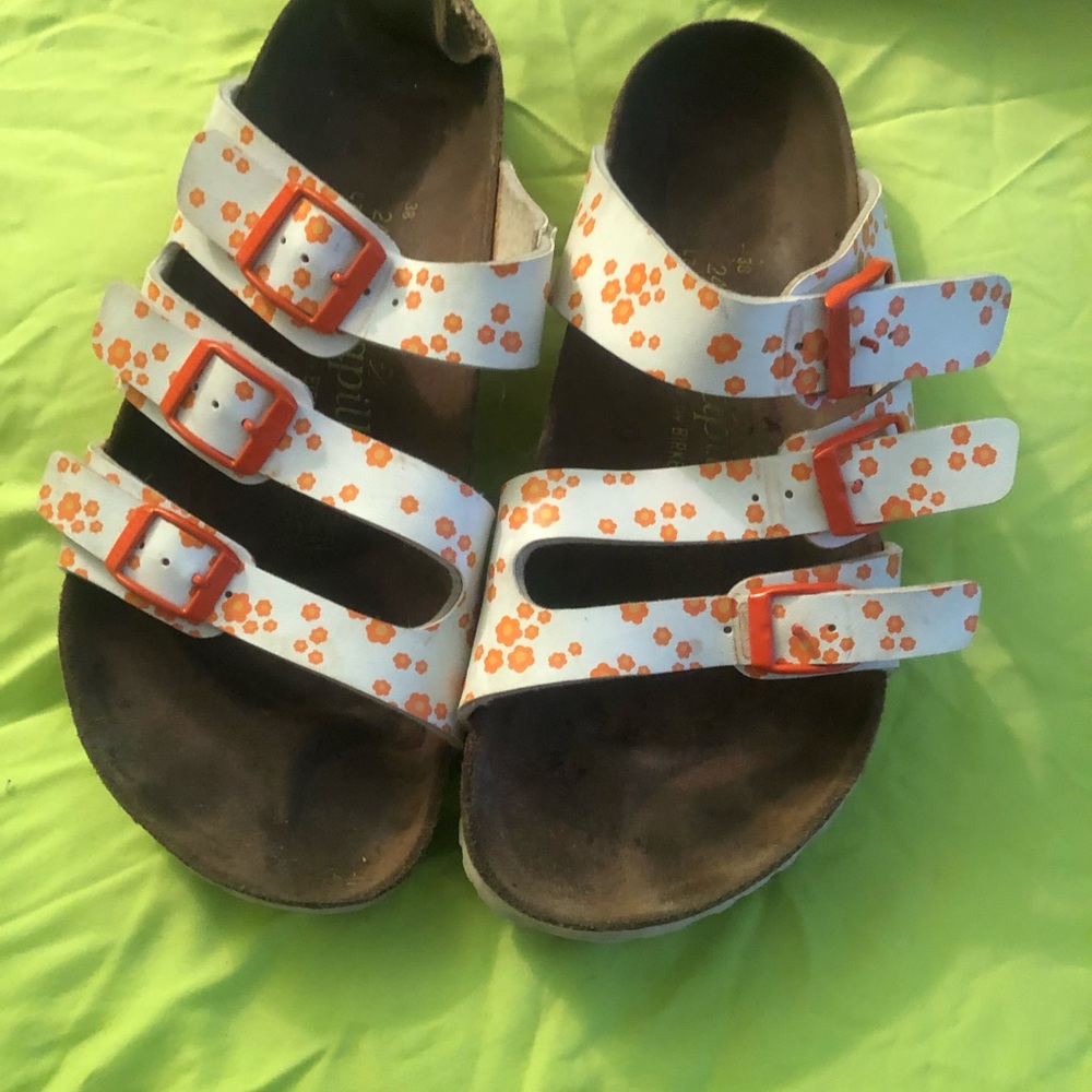 Orange and White Birks